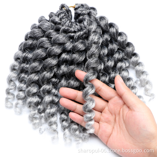 wand curl crochet braid hair 8inch synthetic bounce curl crochet hair